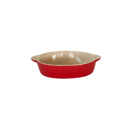 Culinaro Ceramica - CULINARO CERAMICA Tava ceramica 37x25,5x7cm pentru copt ovala rosie