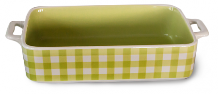 Culinaro Ceramica - CULINARO CERAMICA Tava ceramica copt 23,2x12,4x4,7cm dreptunghiulara verde
