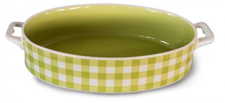 Culinaro Ceramica - CULINARO CERAMICA Tava ceramica copt 32,3x19,9x5,5cm ovala verde