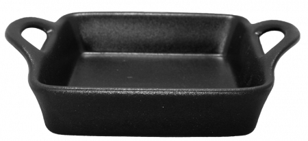 Culinaro Ceramica - CULINARO CERAMICA Tava de copt 18,8x18,8x6,5cm ceramica neagra (UN30-002-1-B)
