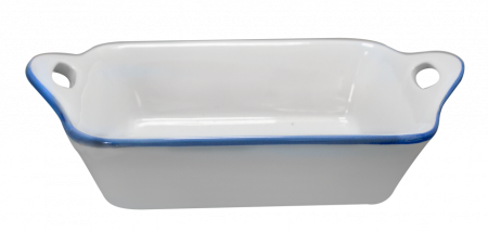 Ceramica - CULINARO CERAMICA Tava de copt 20,3x12x6cm ceramica alba (UN30-206-W)