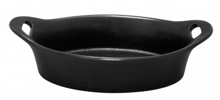 Culinaro Ceramica - CULINARO CERAMICA Tava ovala cuptor 20,8x12x5,8cm ceramica neagra (UN30-003-2-B)