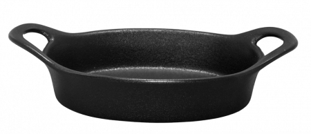 Ceramica - CULINARO CERAMICA Tava ovala cuptor 27x14,3x7cm ceramica neagra (UN30-003-1-B)