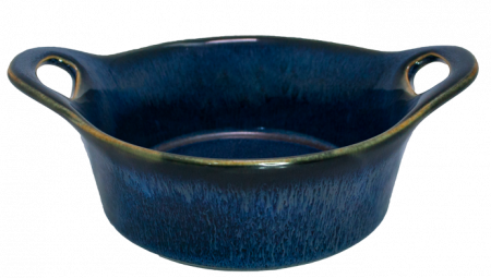 Culinaro Ceramica - CULINARO CERAMICA Tava rotunda pentru cuptor 12,5x5,5cm ceramica albastra (UN30-004-2-CB)