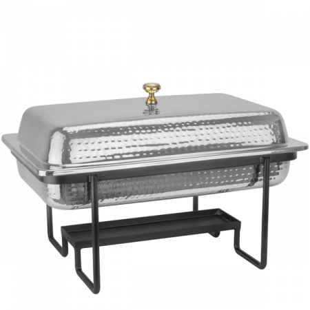 Produse - CULINARO Chafing dish GN 1/1, 55x35cm, 8lt, inox texturat, suport negru