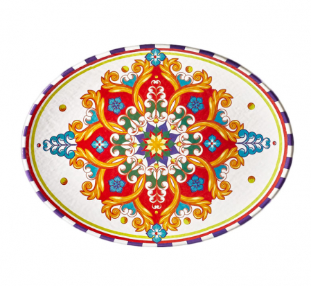 Platouri si boluri melamina - CULINARO CORDOBA Platou oval melamina, 39x29xh4,4cm