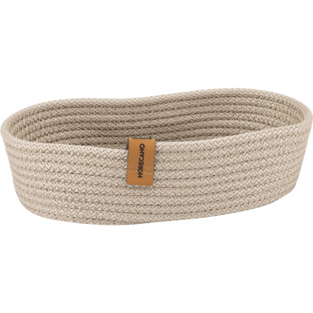 Servirea mesei - CULINARO Cos paine/depozitare oval din snur textil impletit, 25x15xh6cm, bej