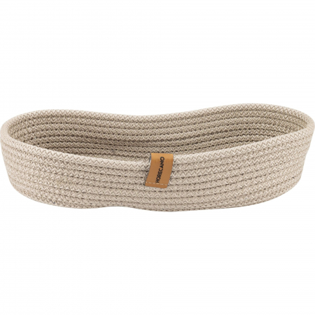 Servirea mesei - CULINARO Cos paine/depozitare oval din snur textil impletit, 30x13xh6cm, bej
