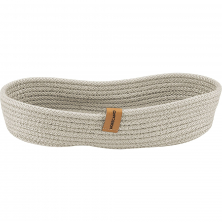 Servirea mesei - CULINARO Cos paine/depozitare oval din snur textil impletit, 30x13xh6cm, crem