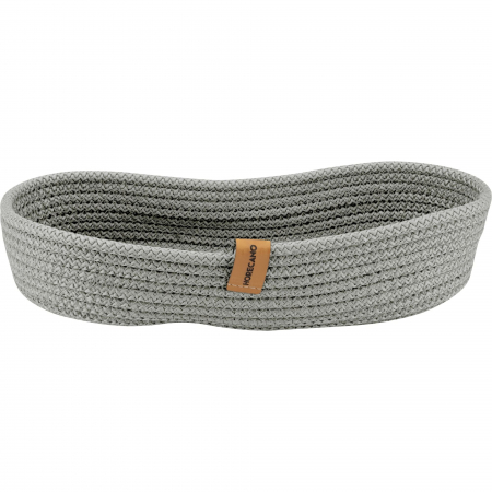 Servirea mesei - CULINARO Cos paine/depozitare oval din snur textil impletit, 30x13xh6cm, gri antracit