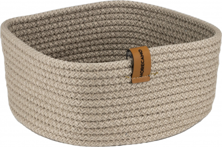 Servirea mesei - CULINARO Cos paine/depozitare patrat din snur textil impletit, 19x19xh7cm, bej