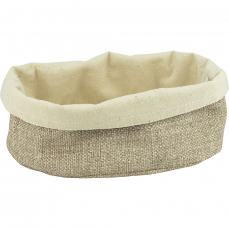Servirea mesei - CULINARO Cos paine textil oval, 25x18xh12cm, bej
