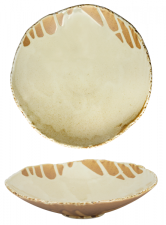 Fuji - CULINARO FUJI Bol din portelan, D25xh6cm, bej