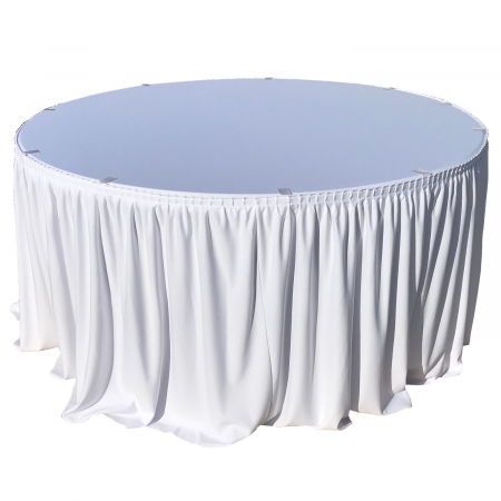 CULINARO Fusta de masa catering, evenimente, rotunda 152xH74cm, alba, L 477cm [1]
