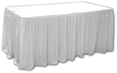 Mobilier catering - CULINARO Fusta de masa dreptunghiulara 152x76xH74cm catering, evenimente, alba, L 456cm