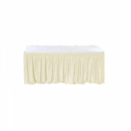 Mobilier catering - CULINARO Fusta de masa dreptunghiulara 152x76xH74cm catering, evenimente, ivory, L 456cm