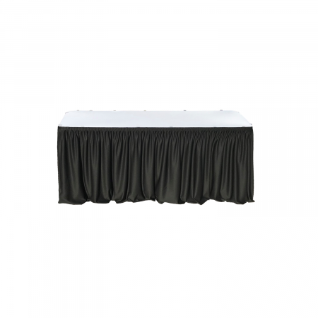 Mobilier catering - CULINARO Fusta de masa dreptunghiulara 152x76xH74cm catering, evenimente, neagra, L 456cm