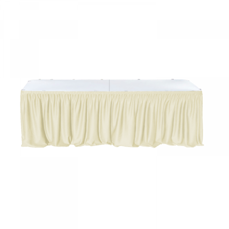Mobilier catering - CULINARO Fusta de masa dreptunghiulara 244x76xh74cm catering, evenimente, ivory, L 640cm