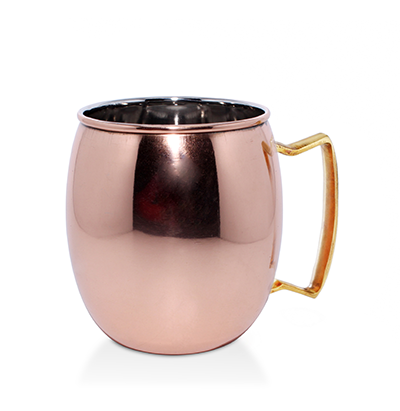 Servirea mesei - CULINARO Halba, cana 8,25x9,5cm 600ml inox cu strat cupru (SG-89387)

