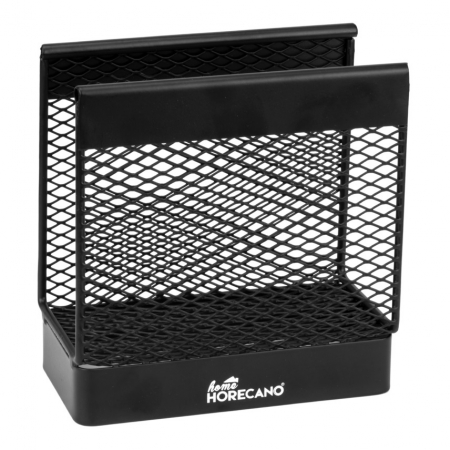 Oliviere si accesorii - CULINARO HOME Suport servetele masa vertical, 13,3x6,7xh14cm, plasa metalica, negru mat