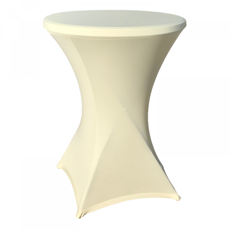 Mobilier catering - CULINARO Husa stretch pentru mese cocktail 80xh110cm, ivory