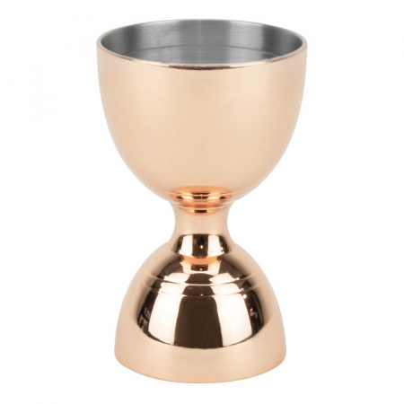 Produse - CULINARO Jigger dublu bar, pahar masura alcool, 25/50ml, inox cu acoperire cupru