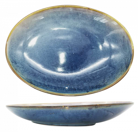 Laguna - CULINARO LAGUNA Platou adanc oval 30cm din portelan (ZA0017-12-a-LGN)