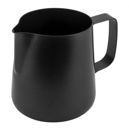 Vesela pentru servire - CULINARO Latiera pentru spumarea laptelui, 600ml, metal, culoare neagra