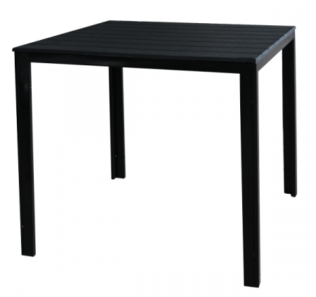 Mobilier catering - CULINARO Masa patrata balcon, terasa 78x78xH74cm culoare neagra