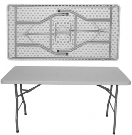 Mobilier catering - CULINARO Masa plianta dreptunghiulara pentru evenimente, catering 152x76xH73,5cm