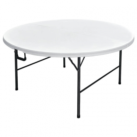 Produse - CULINARO Masa rotunda pliabila tip valiza, D180xh74cm, plastic/metal