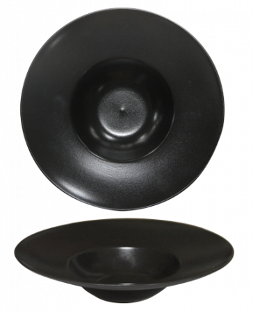 Black&White - CULINARO METEOR BLACK Farfurie paste 26cm din portelan (F2509-10-B)