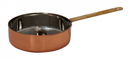 Servirea mesei - CULINARO Mini tigaie 12x3,5cm 400ml inox cu strat cupru (1556RA 12ICV)