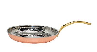 Servirea mesei - CULINARO Mini tigaie cu relief 20x15x3,7cm 700ml din inox cu strat cupru (SG-84209(C))