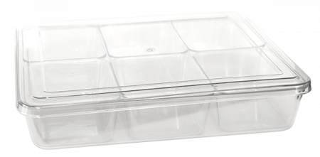 Organizare - CULINARO Organizator condimente cu 6 compartimente 34x30xh7cm