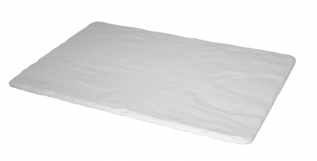 Platouri si boluri melamina - CULINARO Platou dreptunghiular melamina, GN 1/2 32x26cm, aspect ardezie alba