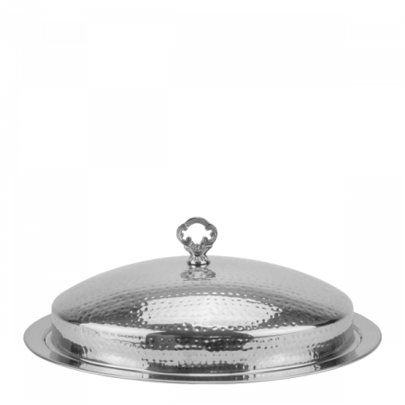Platouri si boluri inox - CULINARO Platou oval din inox cu capac, 45x35cm