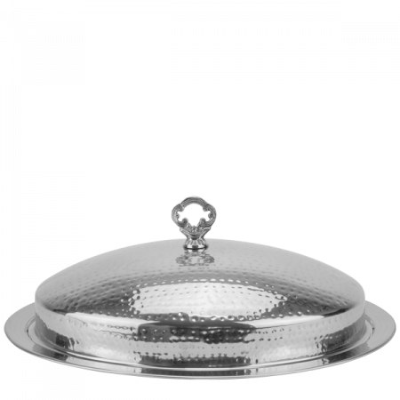 Platouri si boluri inox - CULINARO Platou oval din inox cu capac, 50x38cm