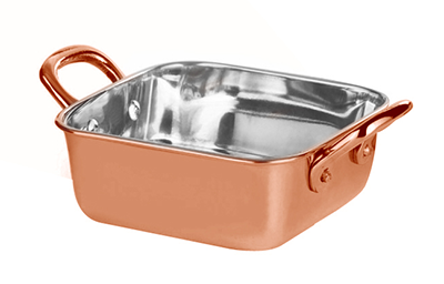 Servirea mesei - CULINARO Roaster 13,75x5,25cm 800ml inox cu strat cupru (SG-89348(B))