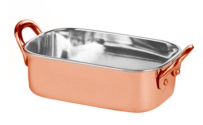 Servirea mesei - CULINARO Roaster 14,5x9,5x4,5cm 450ml inox cu strat cupru (SG-89349(B))