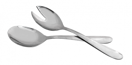 Tacamuri servire - CULINARO Set lingura si furculita pentru servire salata, inox