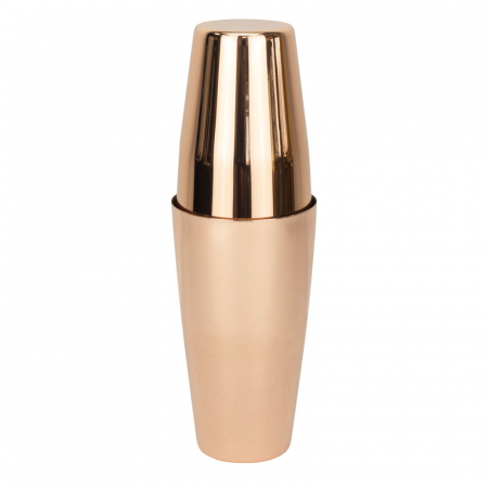 Shakere si accesorii cocktail si bar - CULINARO Shaker Boston pentru cocktail, 810/680ml, inox cu acoperire cupru