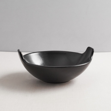 CULINARO STREET FOOD Bol din ceramica, D17,3xh6,9cm, Balti Dish, BLACK [2]