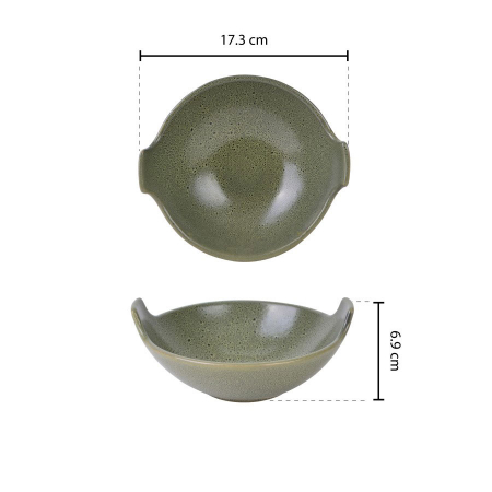 CULINARO STREET FOOD Bol din ceramica, D17,3xh6,9cm, Balti Dish, OLIVE [1]