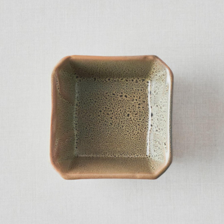 CULINARO STREET FOOD Bol pentru sos din ceramica, patrat, 8,3x8,3xh3,2cm, OLIVE [4]
