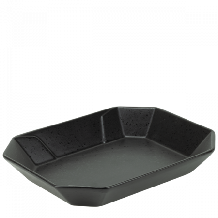 Culinaro Street Food - CULINARO STREET FOOD Platou servire din ceramica, 22,3x17,3xh3,6cm, BLACK