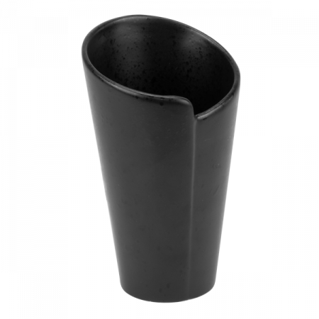 Culinaro Street Food - CULINARO STREET FOOD Recipient servire cartofi prajiti/snacks conic, D8,8xh14,8cm, ceramica, BLACK