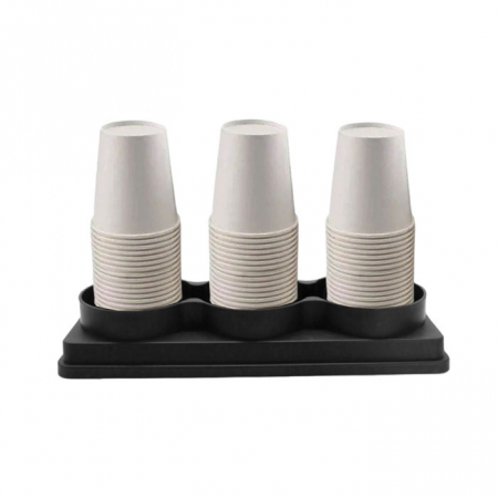 CULINARO Suport pahare unica folosinta, cu 3 compartimente, 32x12xh13cm, plastic [1]