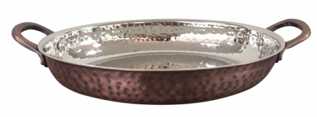 Servirea mesei - CULINARO Tava cu torti 25x15x5cm 700ml din inox cu strat de cupru