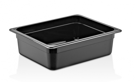 Produse - CULINARO Tava gastronorm polipropilena 1/2-100, 325x265x100mm, 5,9lt, neagra